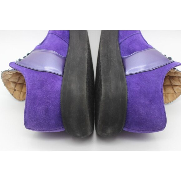 John Fluevog by Dynamic avant-garde quilted leather retro hover creepers shoes - Picture 10 of 16